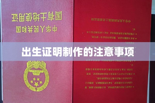 吴川出生证明制作的注意事项